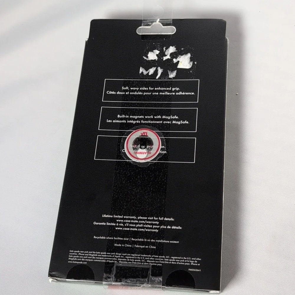 Kate Spade Brown/Clear Wavy iPhone 16 Pro Max Case
